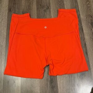 lululemon athletica Bright orange Athletic capris